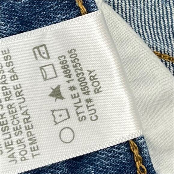 Joe’s Jeans Rory Blue Wash Raw Hems Cut Off Bermuda Jean Shorts Sz25 NWT - Picture 13 of 13